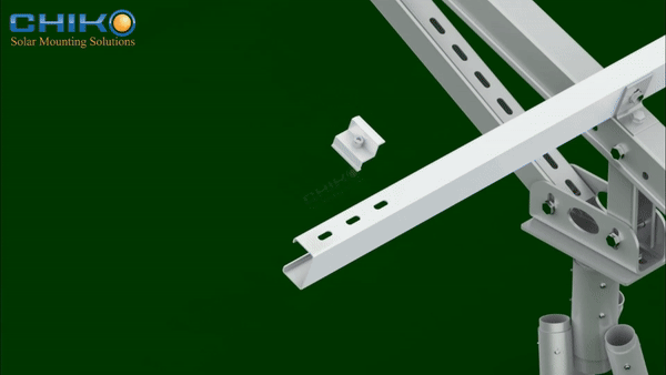 Solor Mounting Ground Mount - CHIKO U2V Installation 