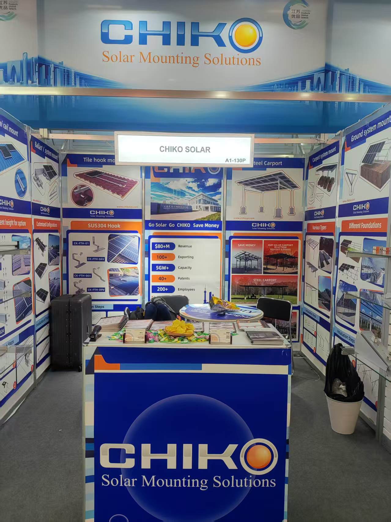 Chiko Solar presenta soluciones profesionales de soportes fotovoltaicos en la feria The Smarter E Europe