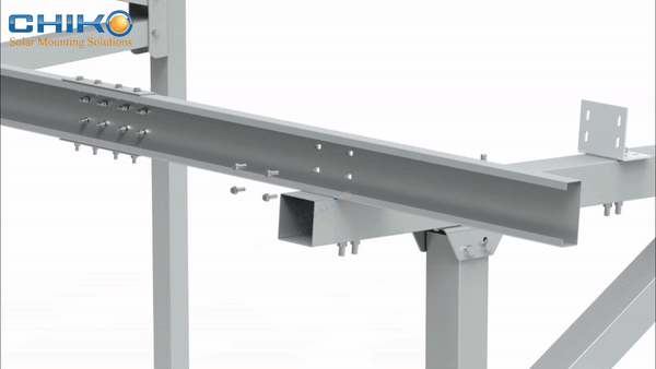 Solor Mounting Carport Mount - CHIKO Steel Carport Installation