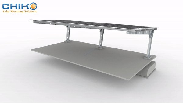 Eficiente y Estable, Impulsando la Energía Verde - Solución de Estructura Fotovoltaica para Marquesinas de Un Solo Poste de Chiko Solar