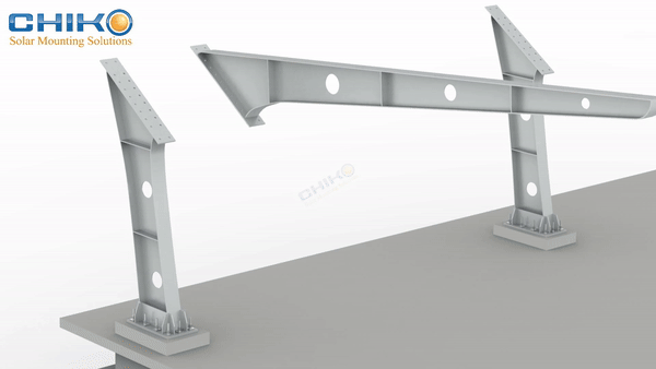 Eficiente y Estable, Impulsando la Energía Verde - Solución de Estructura Fotovoltaica para Marquesinas de Un Solo Poste de Chiko Solar